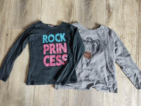 Dvě s dlouhým rukávem trika vel.122-128, 122