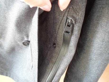 Šedý pánský kabát bunda, house,s