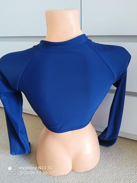 Crop top mikina s push up podprsenkou zn."aiosnuo", l