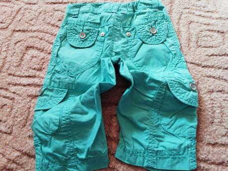 Luxusní tříčtvrteční kalhoty nové 98, 98