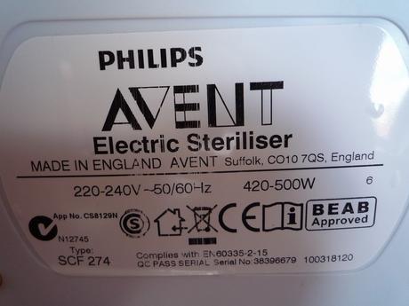 Elektrický sterilizátor philips avent, avent