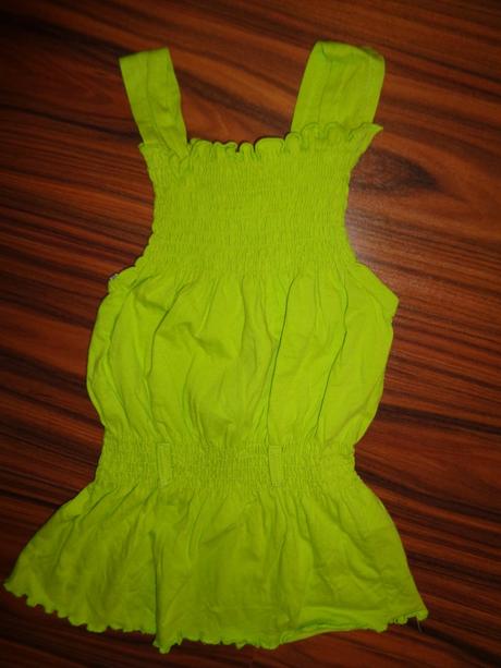 Krásný komplet topíku a květovaných kalhot, c&a,128 / 134