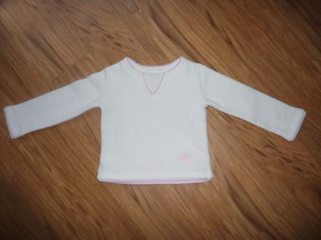 Bílá fleecová mikinka george 12-18m-vel.86, george,86