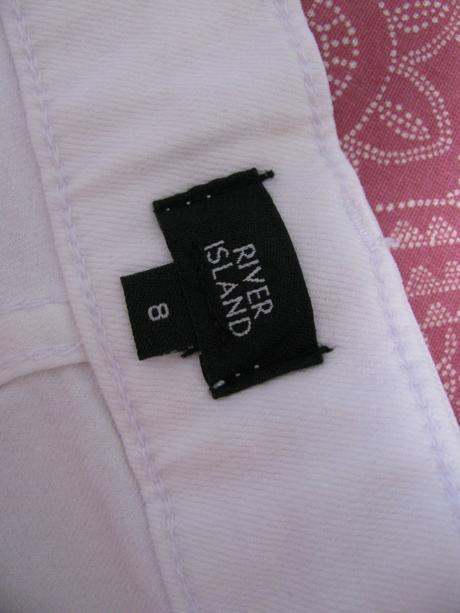 Krásné bílé, strečové kraťasy, river island,34