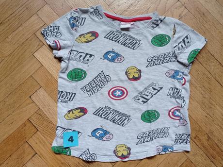 Triko krátký rukáv 116 marvel, marvel,116