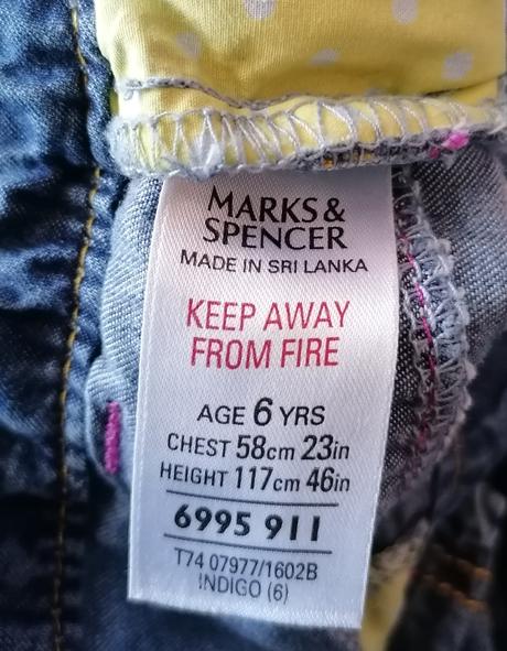 Letní rolovací džíny vel 116, marks & spencer,116