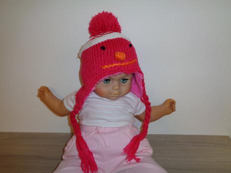 Vyteplená čepice s obličejem, wolf,98