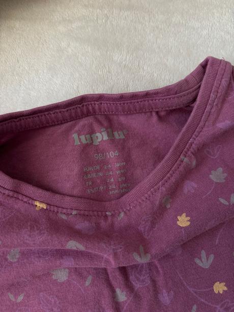 Šaty s dlouhým rukávem, lupilu,98