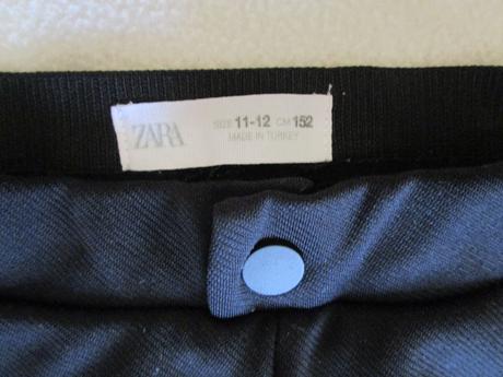 Černé elast. kalhoty zn. zara, vel. 152, zara,152