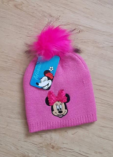 Zimní čepice minnie, disney,98 - 140
