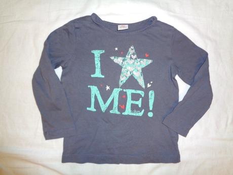 Nádherné šedofialkové tričko s hvězdou 92-98, s.oliver,92