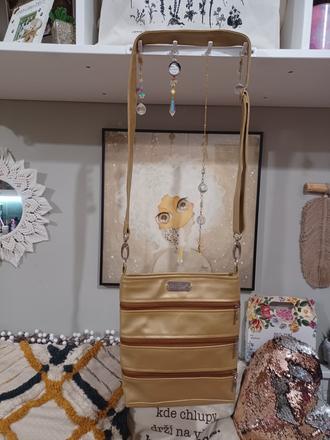 Zlatá kabelka crossbody dara bags, 