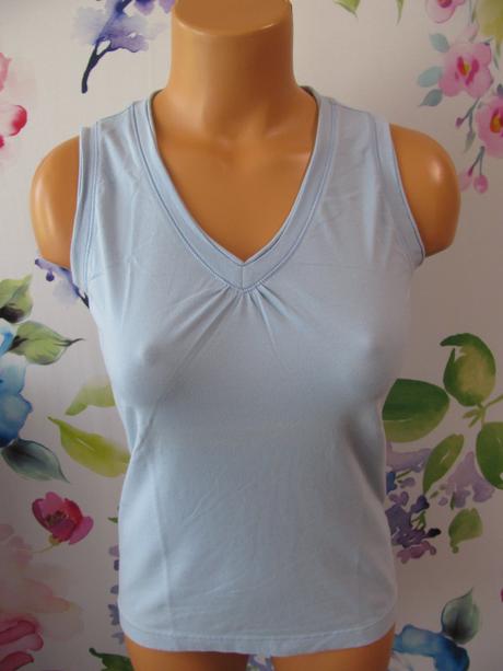 Bavlněné modré pružné tričko, authentic,s