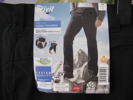 Volnočasové elastické kalhoty/kraťasy-2 v jednom, crivit,l