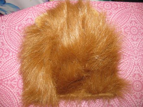 Kostým na karneval-krásná plyšová hlava lva, 