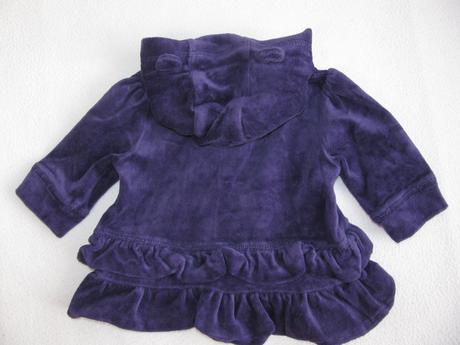 Kojenecké velurové fialové šatičky -vel.0-3 měs., st. bernard,62