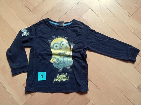 Triko dlouhý rukáv 104 - star wars, mimoni, reserved,104