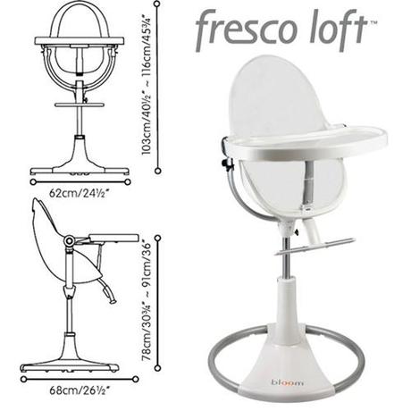 Jídelní židlička fresco bloom loft + cestovní, 