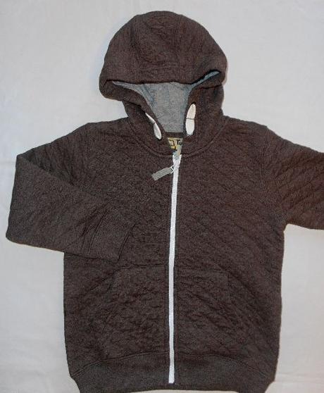 M154. hnědá prošívaná mikina 4-5 let, tu,110