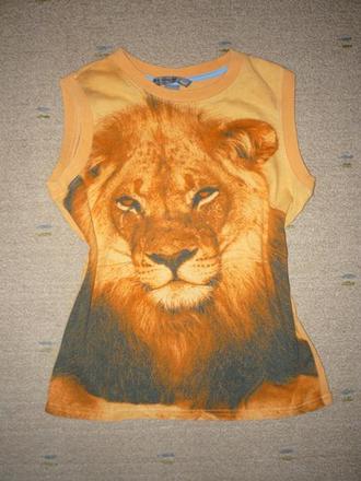 Tílko, nátělník s lvem vel 122 h&m, h&m,122