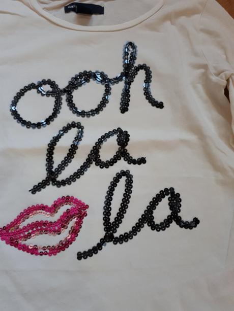 Bezva parádní tričko s flitry, gap,116