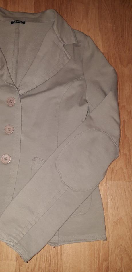 Béžové mikinové sako me&me, s