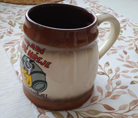 Nový keramický korbel na pivo,