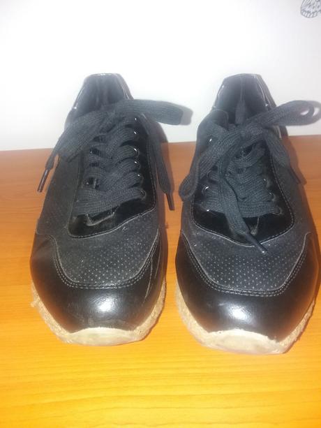Černé tenisky bestelle s espadril podrážkou vel. 4, 40