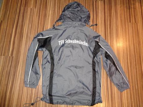 Super šedočerná šusťáková bunda, 152