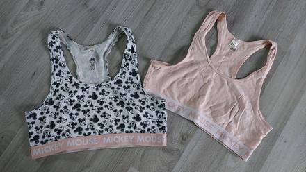 Dívčí sportovní podprsenky h&m vel. 164/170, h&m,164