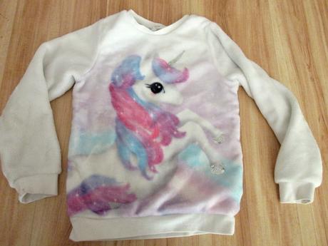Mikina s jednorožcem, h&m,122