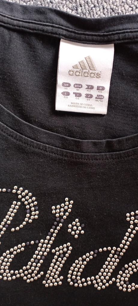 Tričko s dvoubarevnými kamínky zn."adidas" vel."m", adidas,m