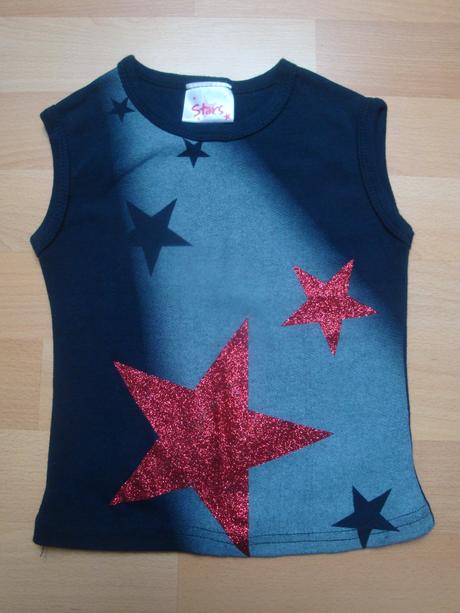 Tílko pro malé slečny - hvězdy, 104