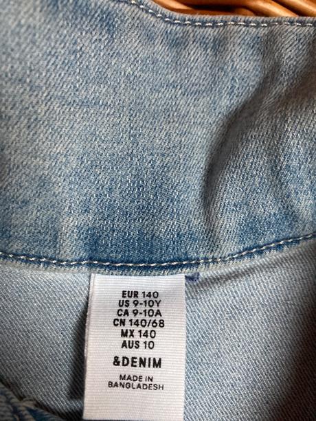 Džínová bunda, h&m,140