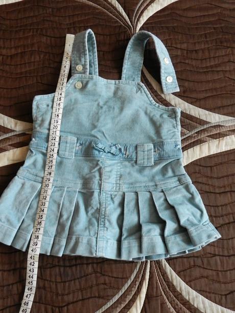 Šatičky manžestrové s laclem, gap,68