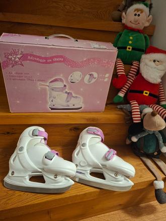 Lední brusle dívčí vel. 32-35 nastavitelná, 32
