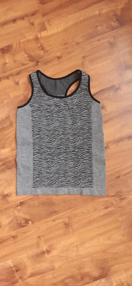 Dívčí funkcí sportovní tílko 158 šedé žíhané, primark,158