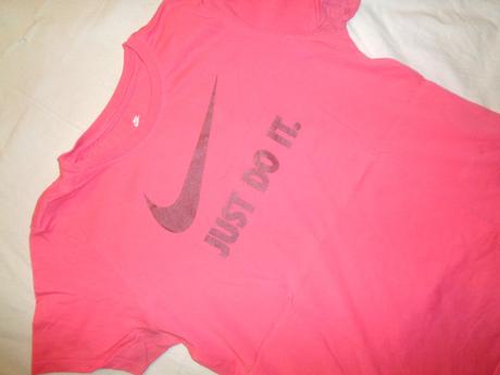 Růžové tričko nike, nike,m