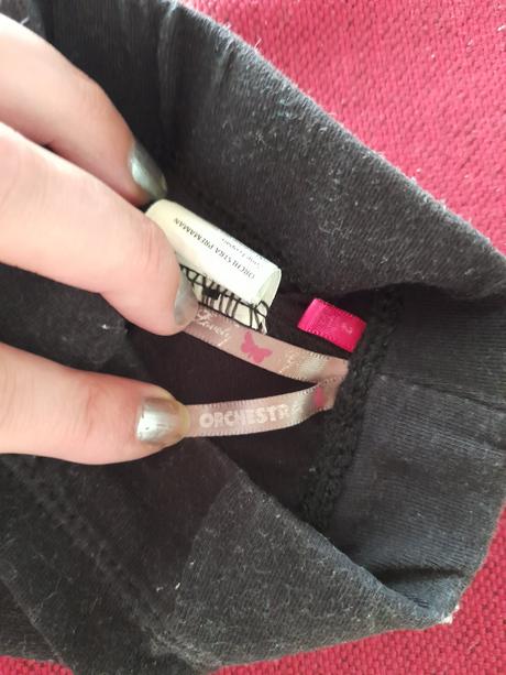 Černé legíny, legínky na holčičku úzké orchestra, 80