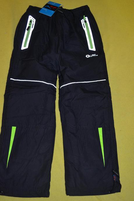 Oteplené kalhoty kugo šusťákové,uvnitř  fleece.116, kugo,116