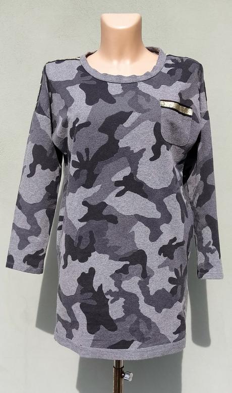 Delší maskáčová mikina itálie - vel.s/m, s