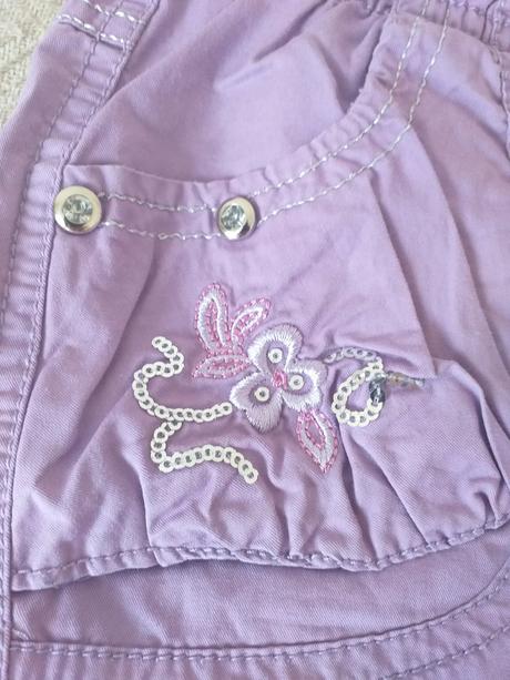 Fialové/lila capri/šortky vel. 92/2 roky, 92