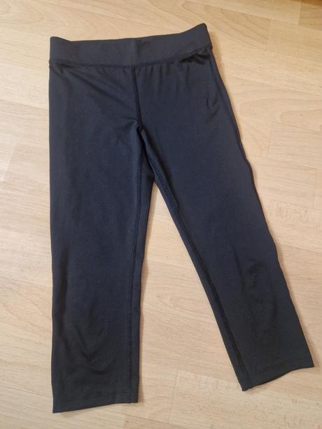 Legíny sportovní tříčtvrteční černé hm, h&m,134