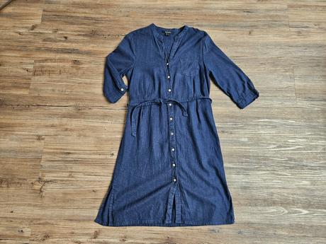 Lněné šaty plátěné esmara xs tmavě modré, esmara,xs