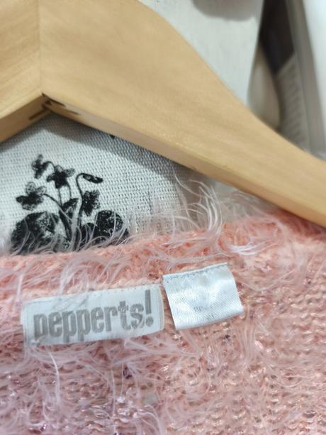 Třpytivý růžový kardigan s flitry 146-164 / xs, pepperts,146