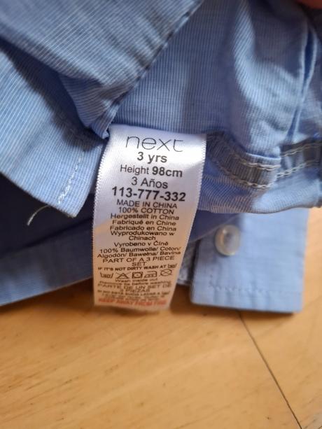 Košile modrá vel 98, next,98