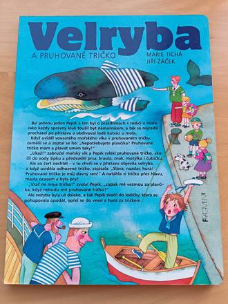 Velké leporelo se zvířátky velryba a pruhované ..., 