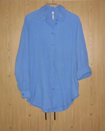 Modrofialová mušelínová košile takko fashion, takko,34