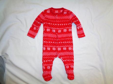 Nádherný červený flízový overal pro nejmenší, f&f,56