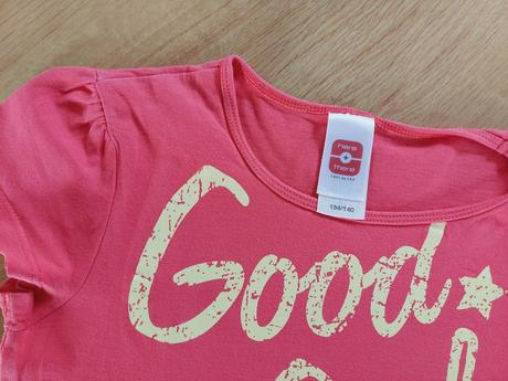 Tričko triko c&a - červené+good girls, vel. 128, 128